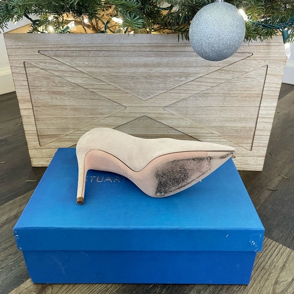 Stuart Weitzman Leigh 95 Dolce Suede Pumps Size 5.0 - Picture 6 of 12